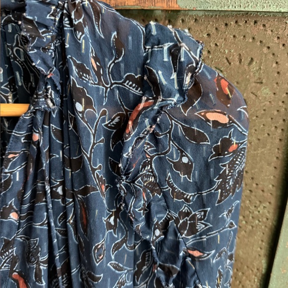 Ulla Johnson Silk Atiya Blouse in Dusk - Picture 4 of 9